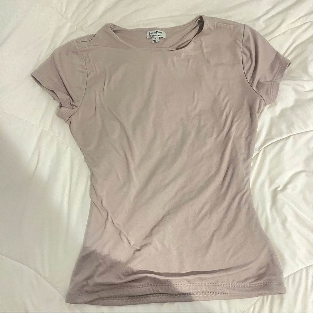 Faded Rose Soft Casual Mauve Women’s Top L